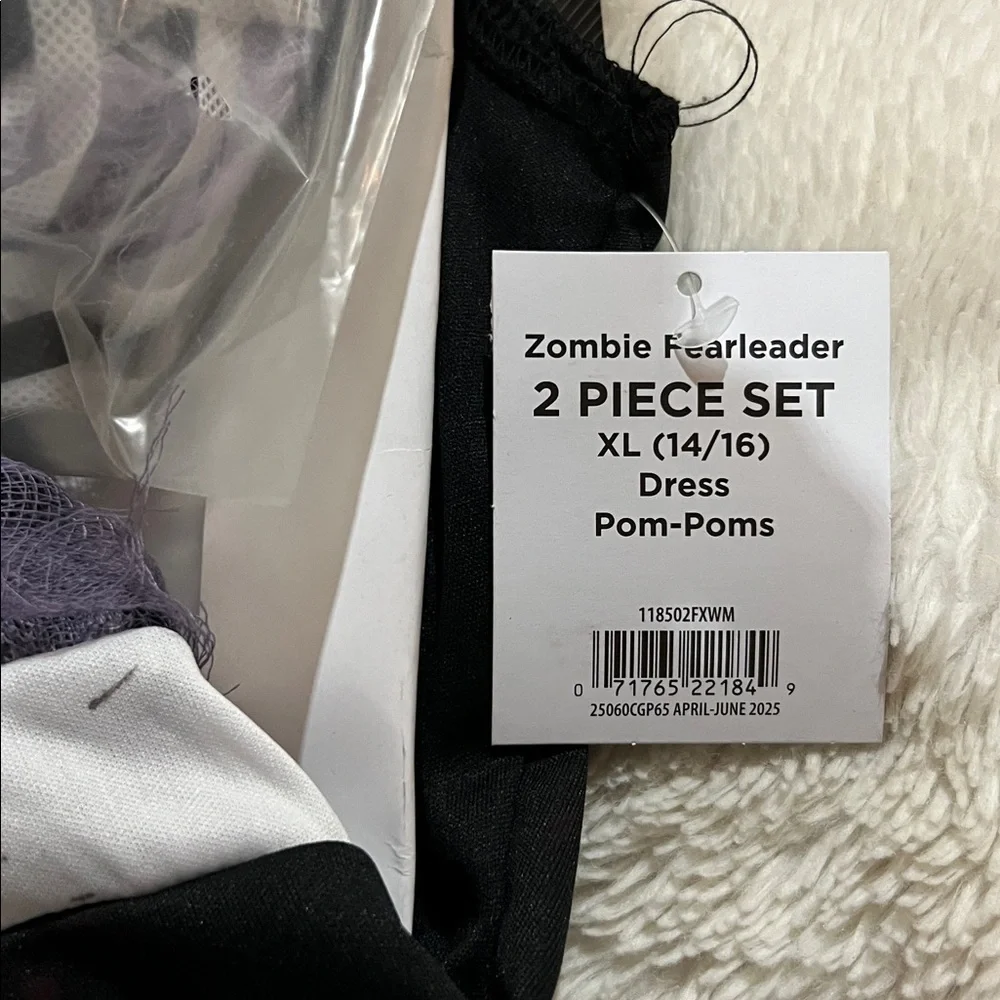 Girls zombie fearleader cheerleader costume XL (14/16)